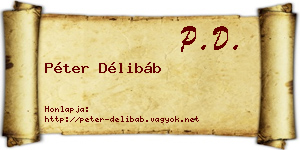Péter Délibáb névjegykártya